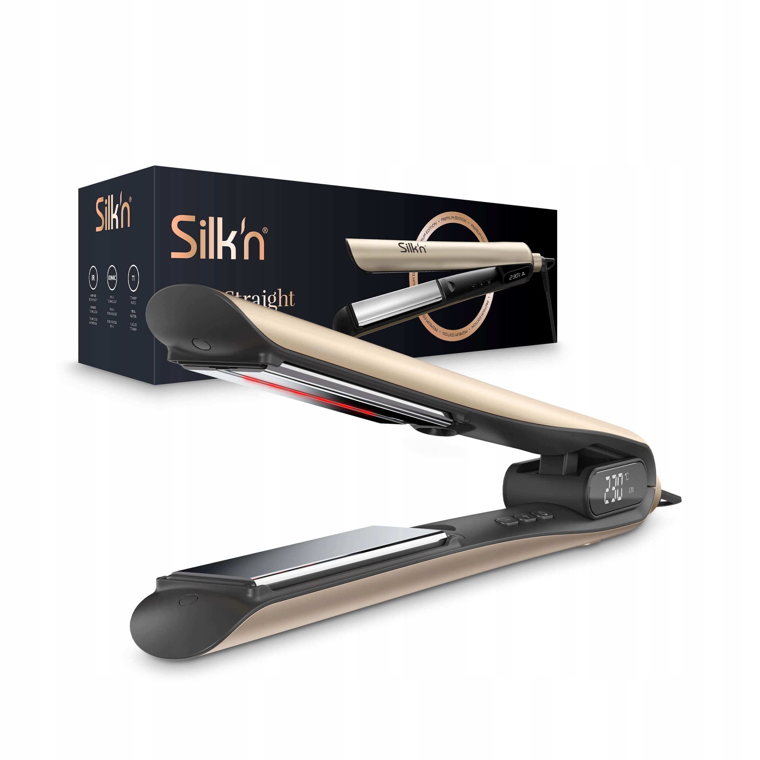 Hair Straightener Silk'n SilkyStraight Titanium Infrared Plates