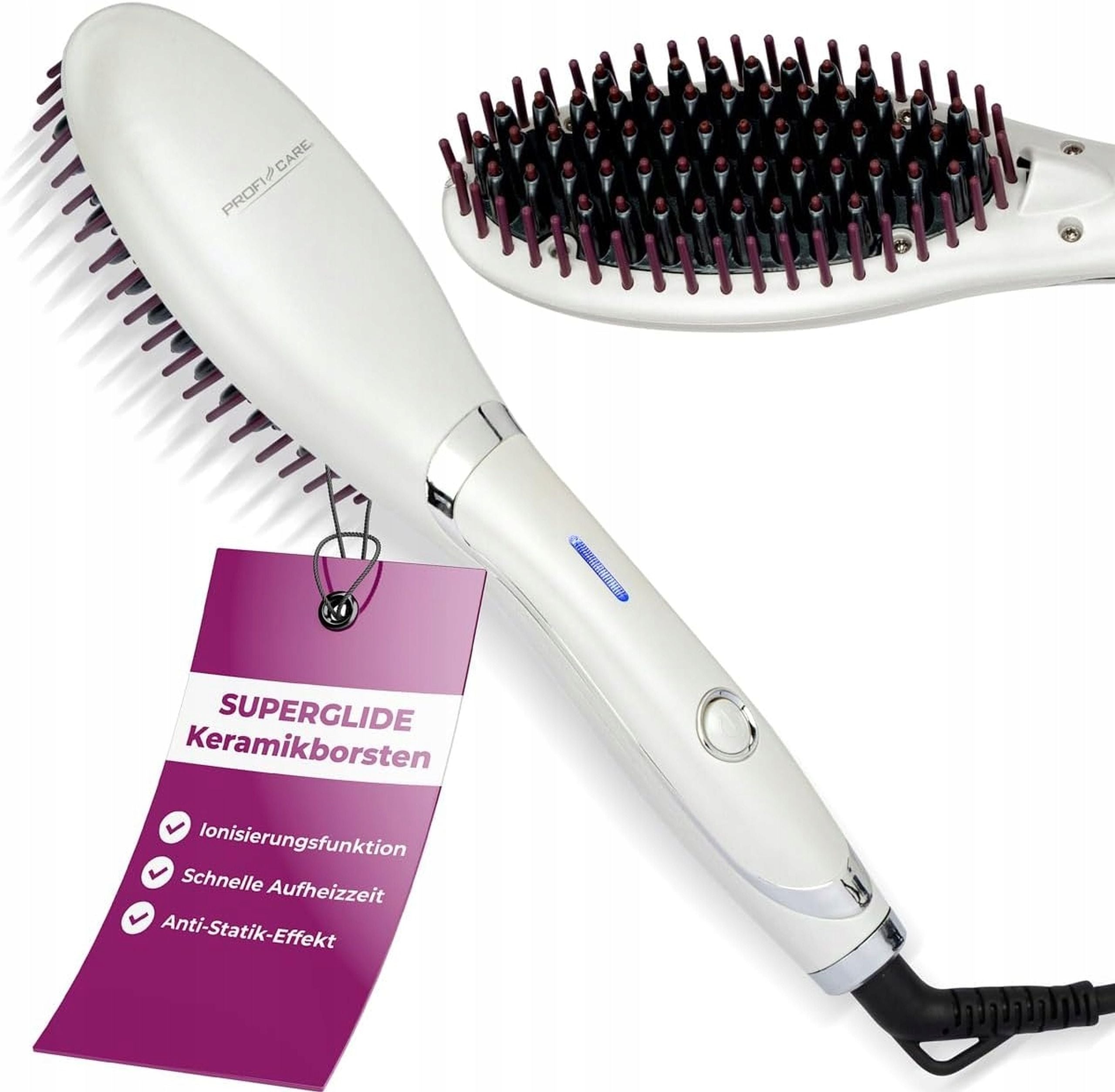 Hair Straightening Brush ELECTRIC Straightener Ionization for Hair Pro