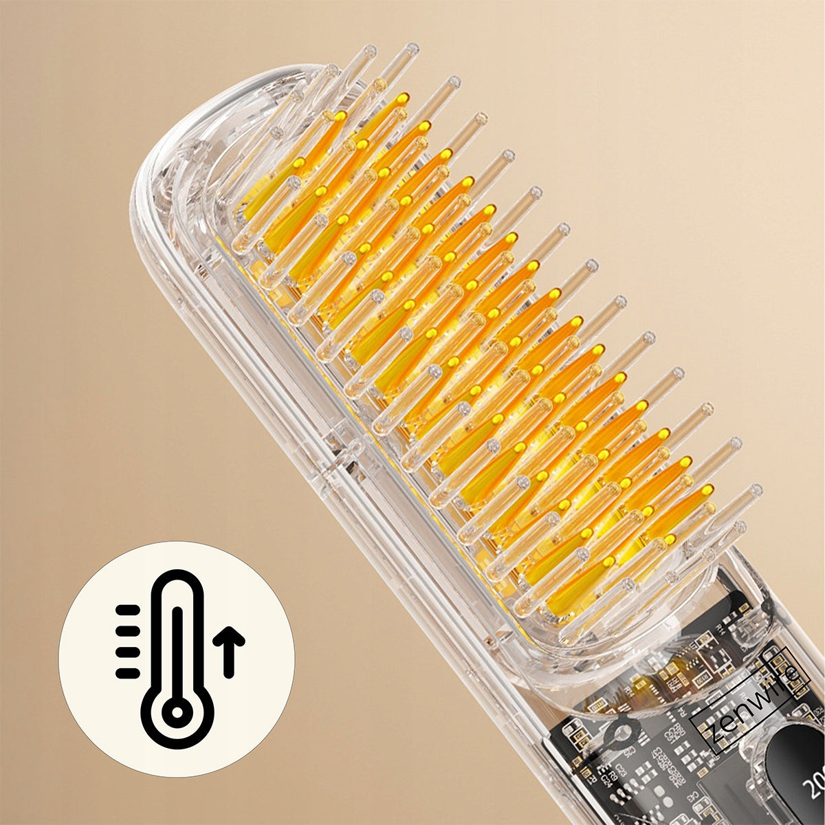 Hair Straightening Brush Hair Straightener Wireless USB Ionization Manufacturer code Szczotka Prostująca Włosy Prostownica USB-C