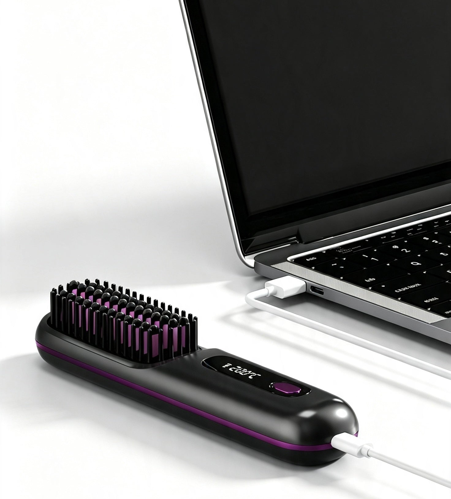 Hair Straightening Brush Wireless Compact Brand no brand
