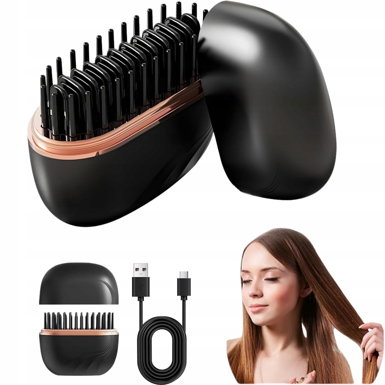 Hair Straightening Brush Wireless Hair Straightening Brush