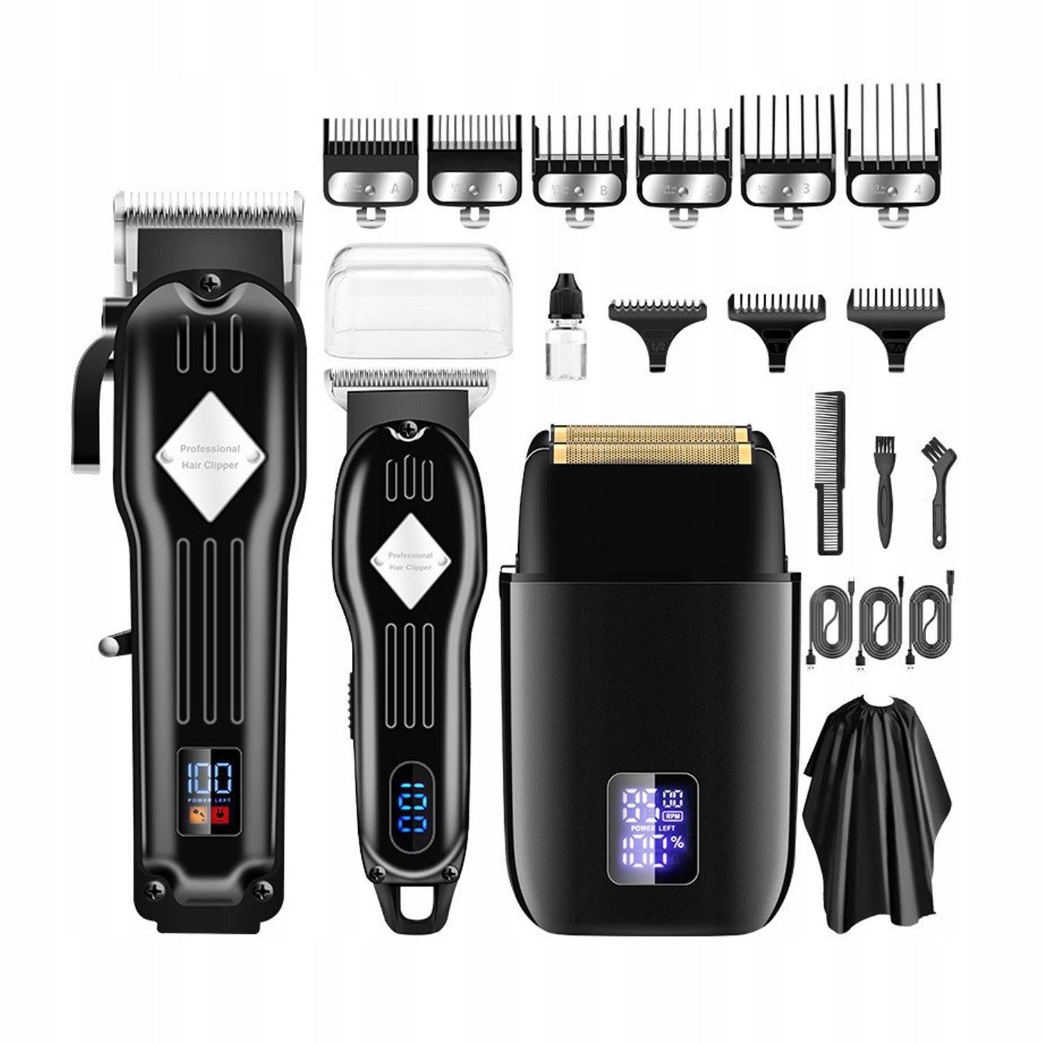 Hair Trimmer Set 973 Black for Precise Grooming Shaver Beard Professional Manufacturer code 240322XF03-3-7895