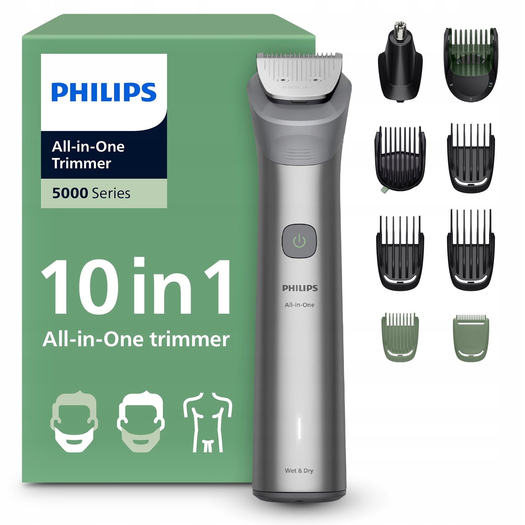 Hair Trimmer Shaver 10 in 1 Series 5000 Multigroom Philips MG5931/15