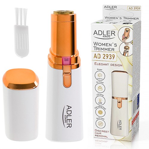 Hair Trimmer Women's LED Cutting Head Pearl Gold Adler AD 2939