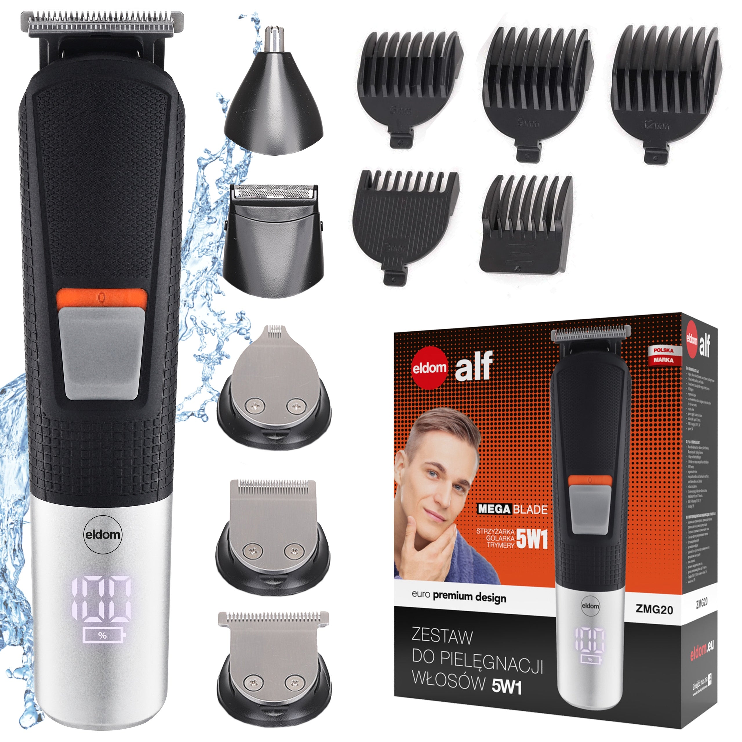 Hair clipper Eldom ZMG20 cordless clipper +TRIMER