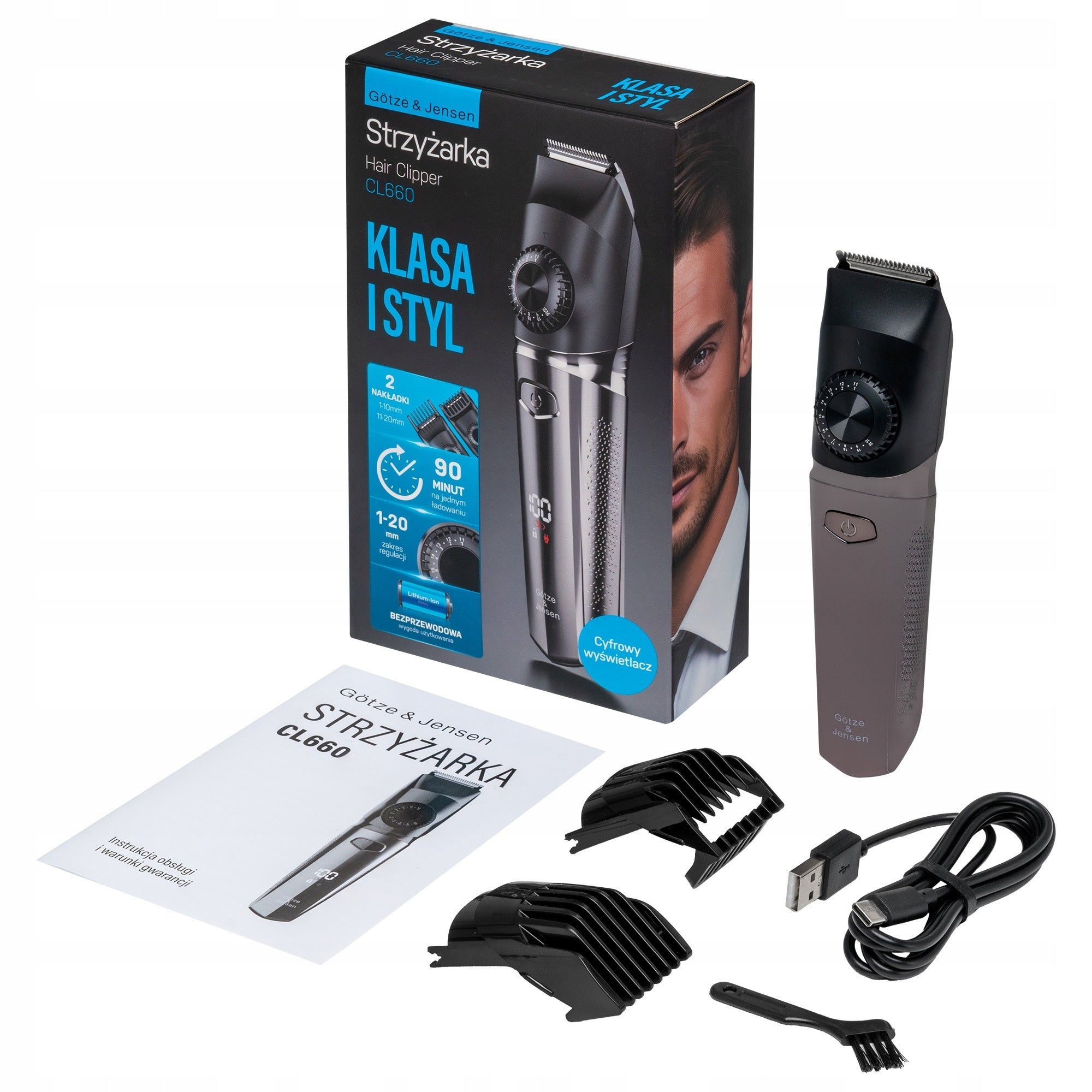Hair clipper GÖTZE & JENSEN CL660 LED