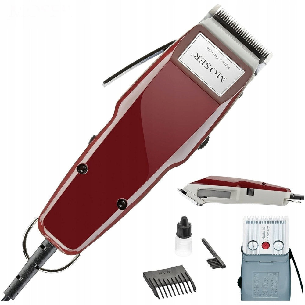 Hair clipper Moser 1400-0050 Burgundy Medical device no