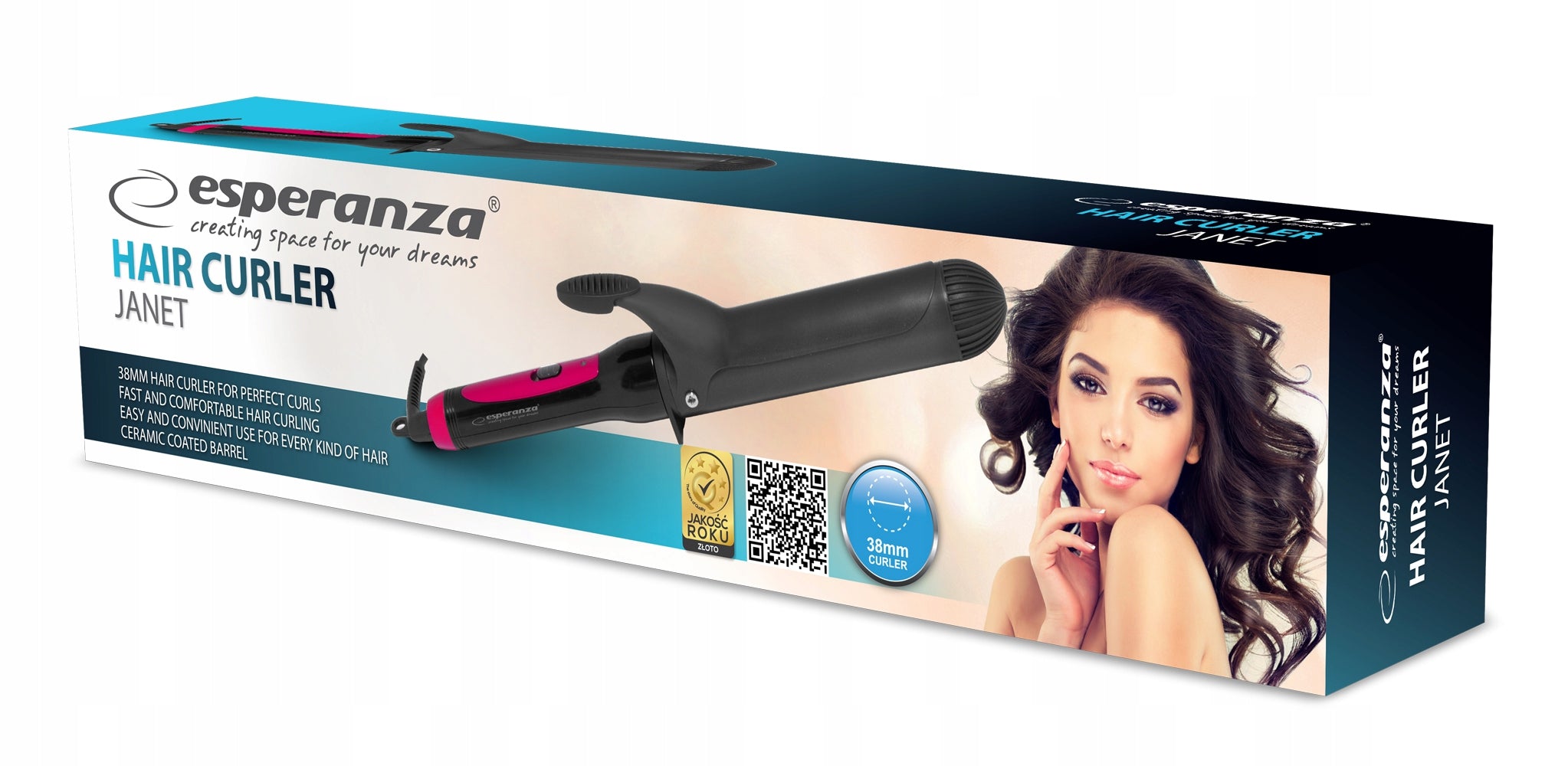 Hair curler Esperanza JANET EBL011 (35W; black) Brand Esperanza
