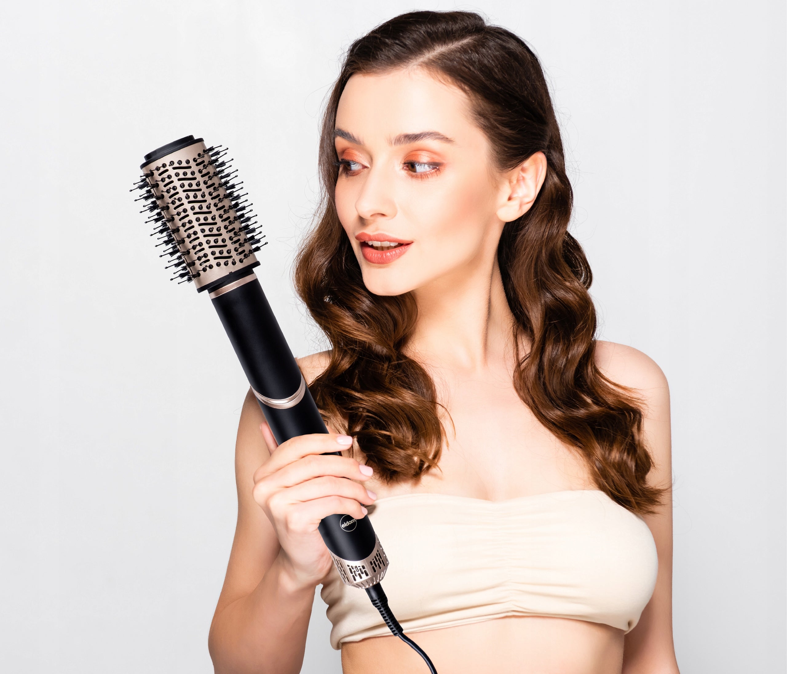 Hair dryer 8in1 Locquer dryer HTS30 fiora Eldom ionization 8 tips Manufacturer code HTS30