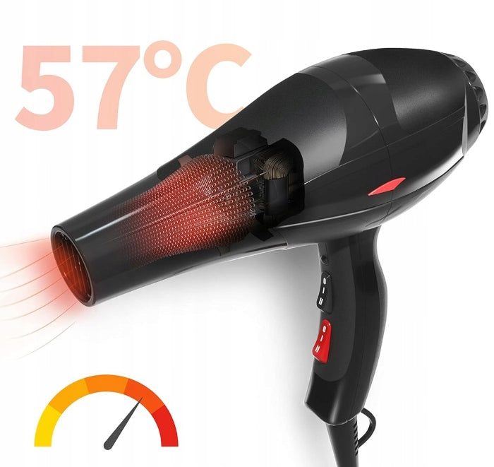 Hair dryer GRT PRO 8800 3500W ion + diffuser + 2 nozzles Manufacturer code 834650927421