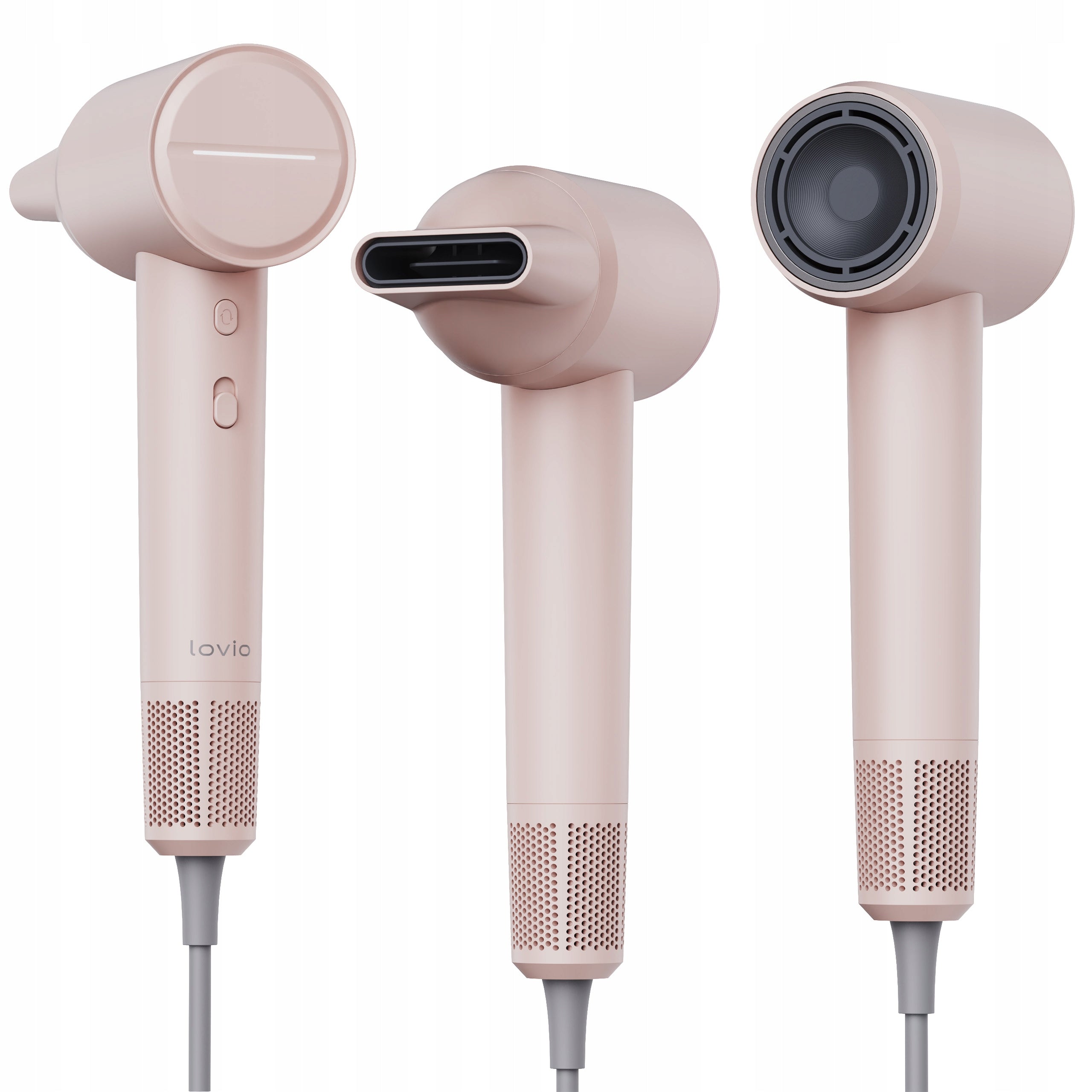 Hair dryer LOVIO AirFlow with ionization, temperature control pink Brand Lovio