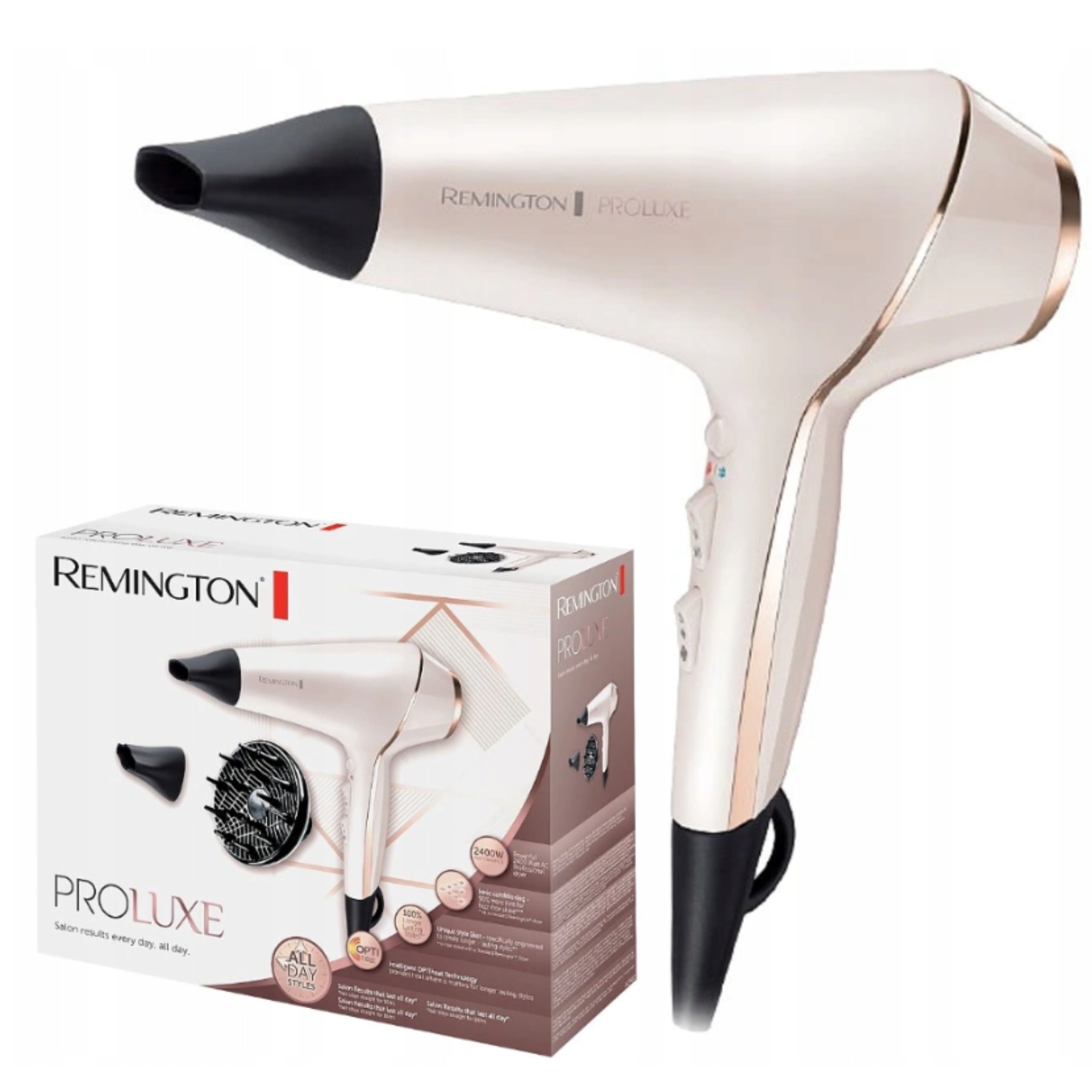 Hair dryer Remington AC9140 proluxe ionization 2400W cold air Packaging status original
