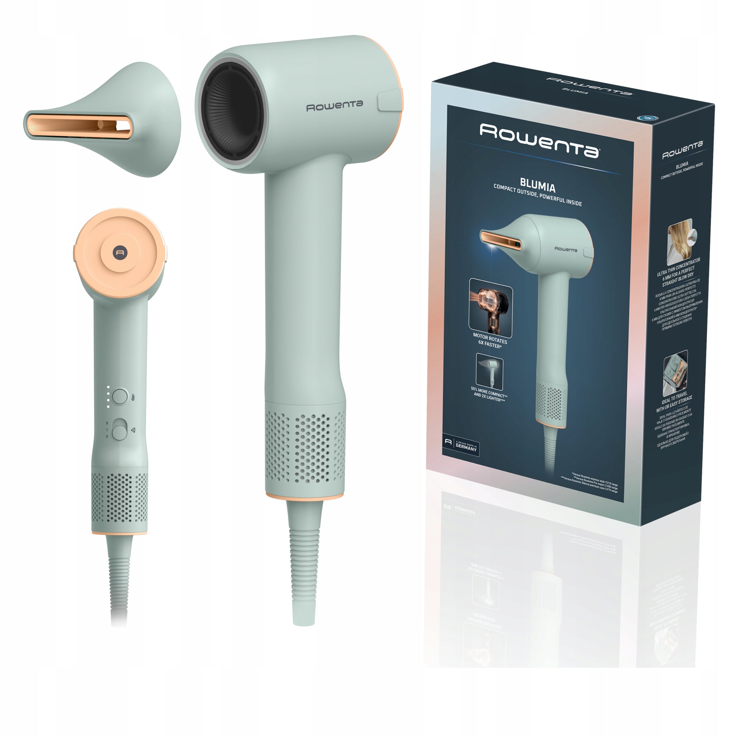 Hair dryer Rowenta Blumia HY5N12 ionization cold tourist air supply