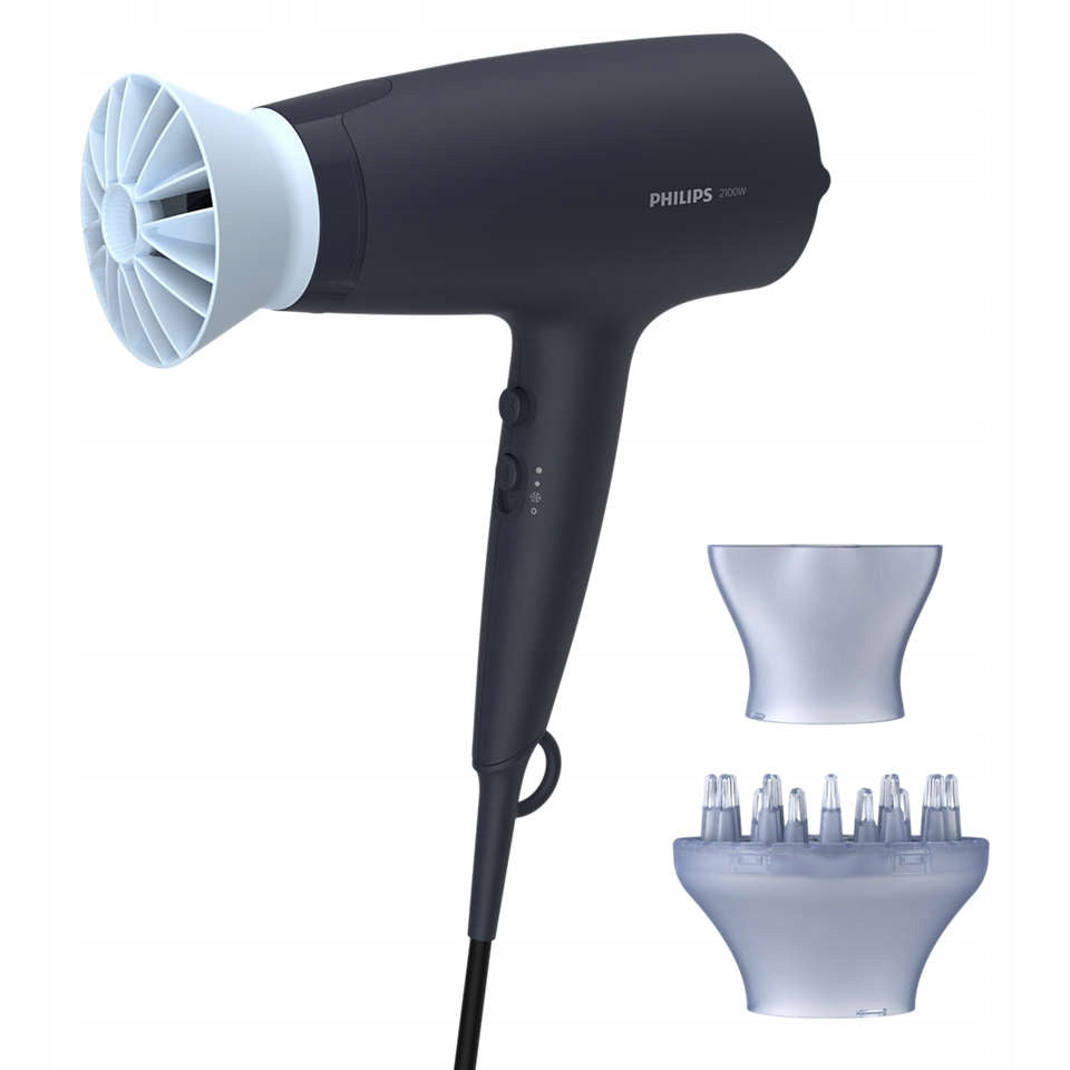 Hair dryer with ionization 2100 W ThermoProtect Philips BHD360/20