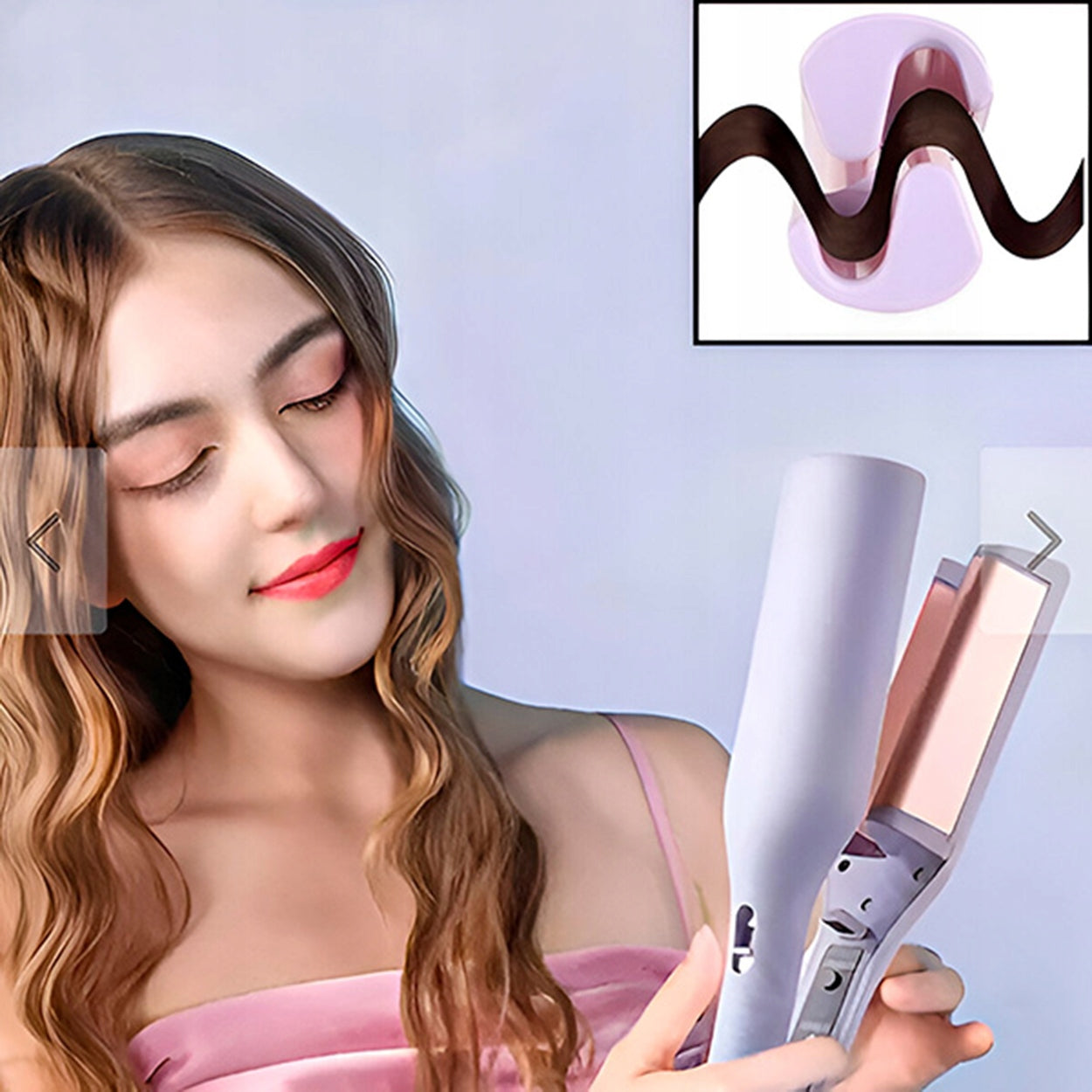 Hair inverter CURLING IRON 4 degrees TEMPERATURE CERAMIC COATING Manufacturer code Gods_Toys_falownica_do_wlosow