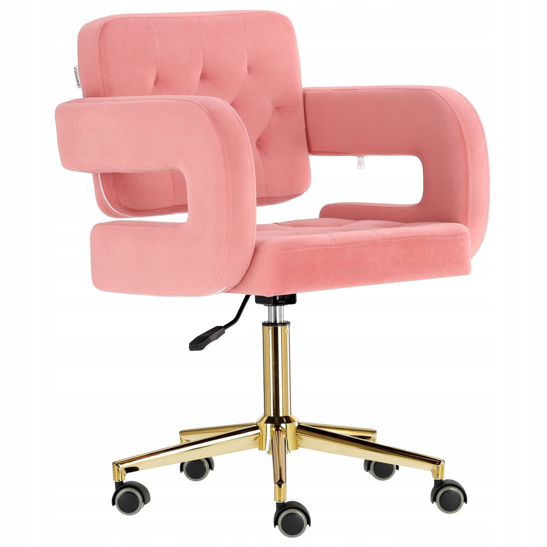 Hairdresser Cosmetic Stool with Backrest SPA Chair Mobile Amalfi Brand Calissimo