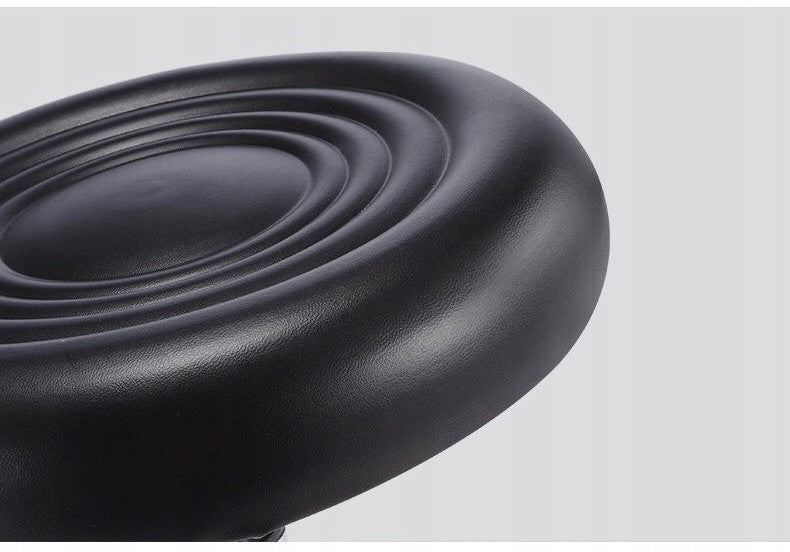 Hairdresser Stool Round Cosmetic For Salon Black C-9350 Adjustable Model Taboret fryzjerski okrągły