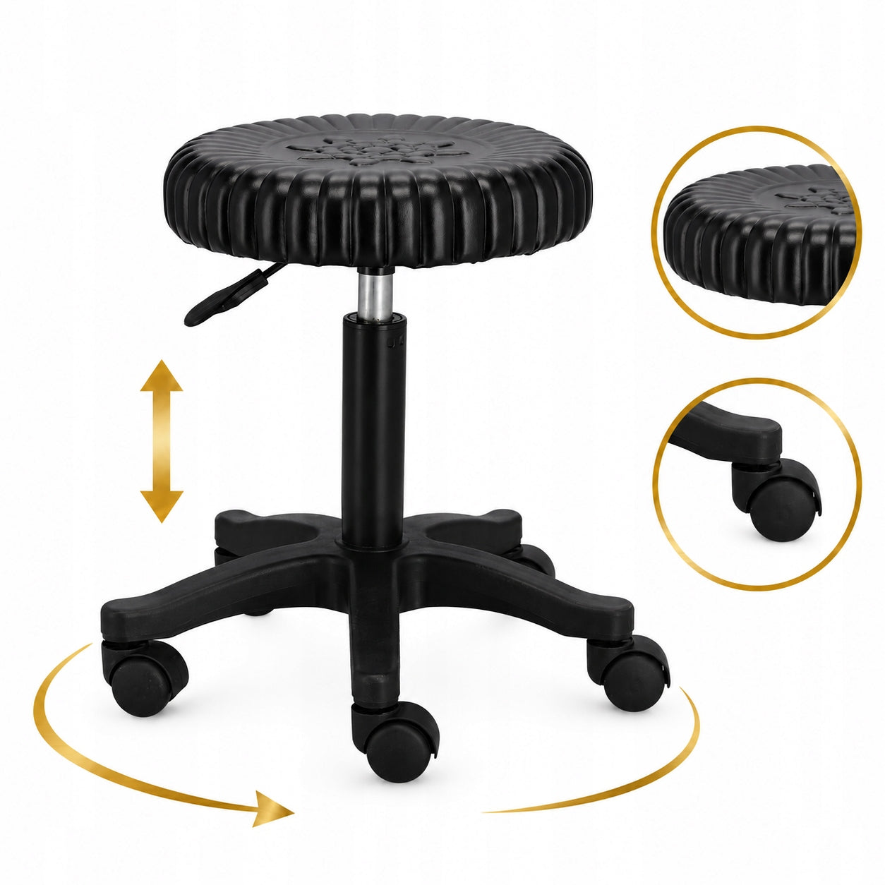 Hairdresser cosmetic stool bar stool saddle SPA mobile Model 1-TK-014-1100
