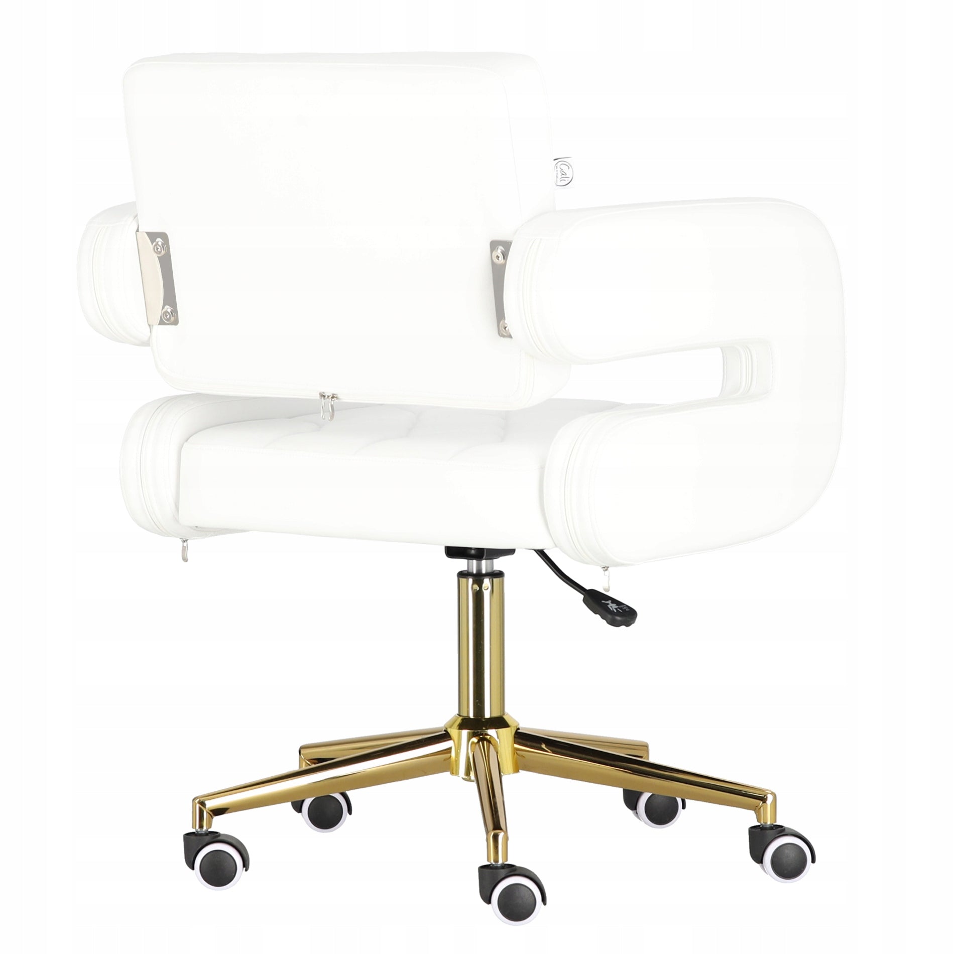 Hairdresser cosmetic stool with backrest SPA chair mobile Amalfi XL Model Taboret kosmetyczny