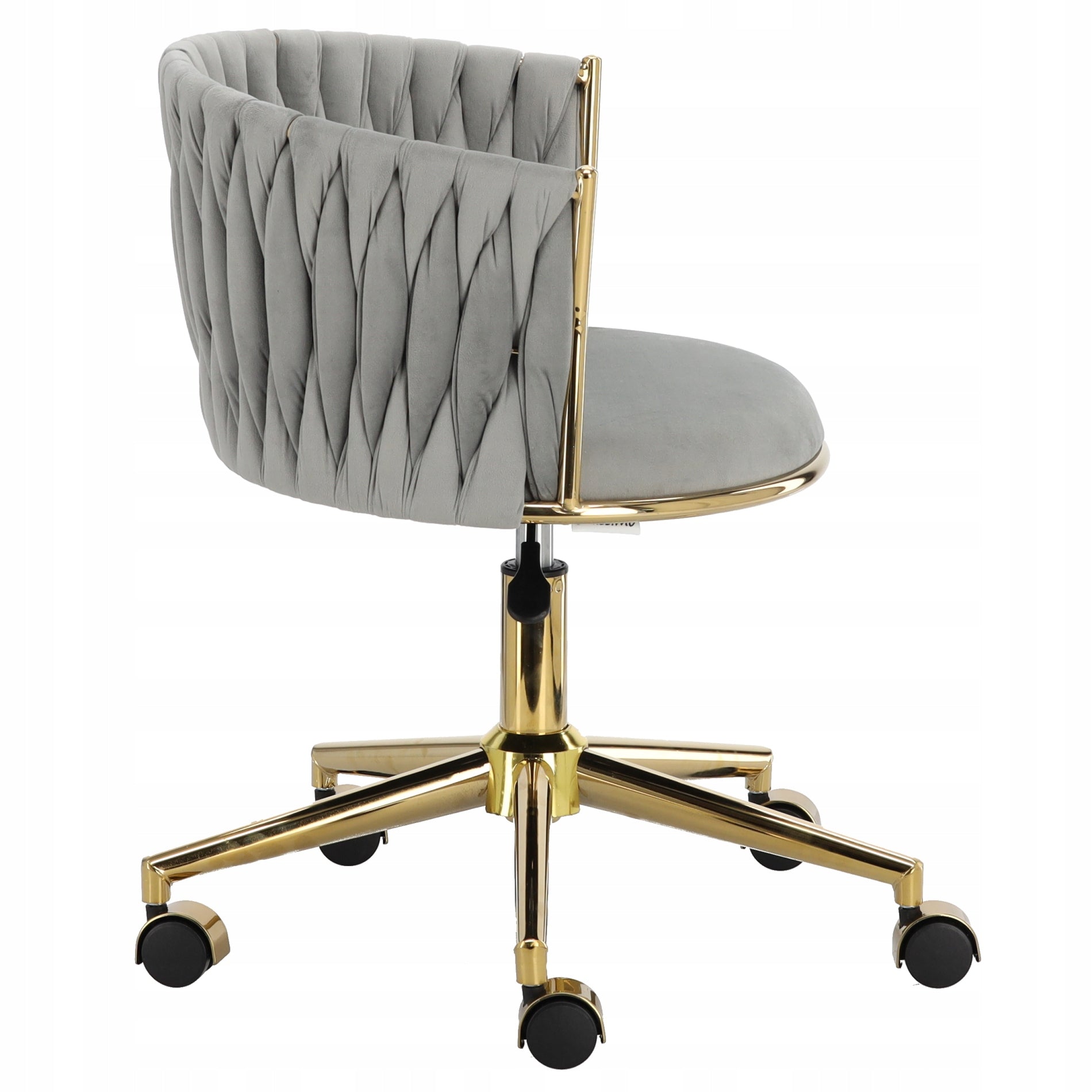 Hairdresser cosmetic stool with backrest bar stool saddle SPA mobile grey Manufacturer code 19-TK-019-4030