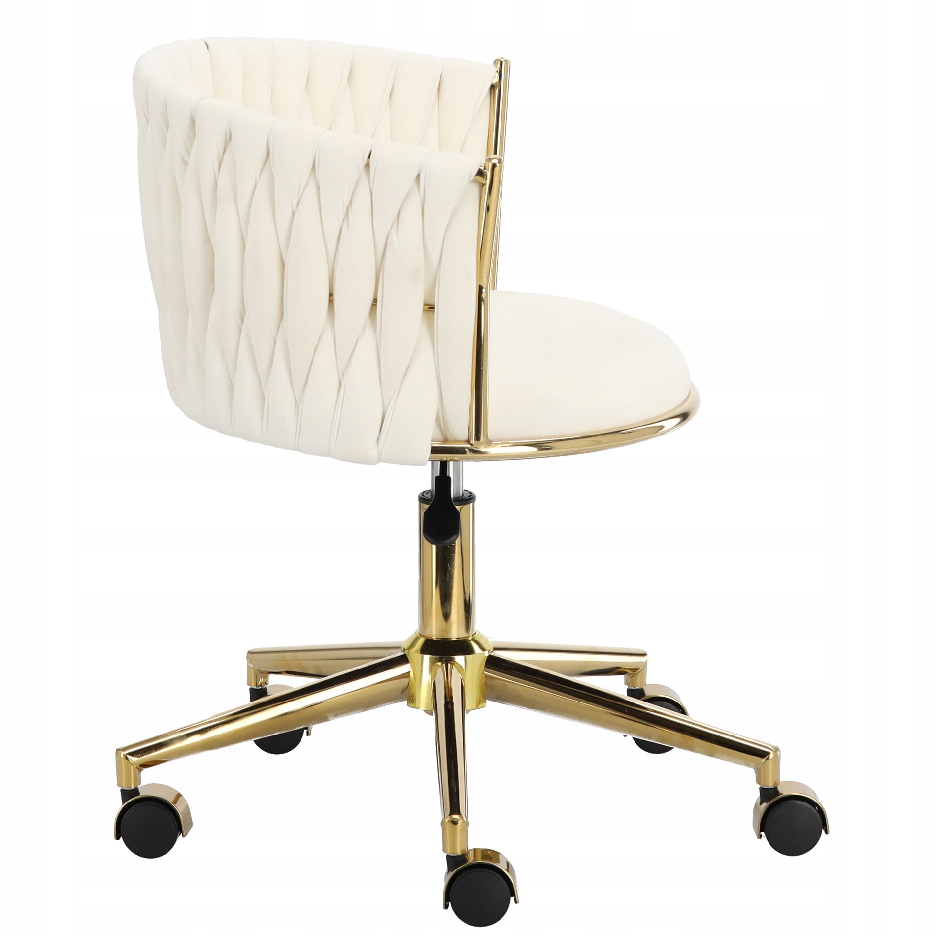 Hairdresser cosmetic stool with backrest bar stool saddle SPA mobile white Manufacturer code 19-TK-019-2030