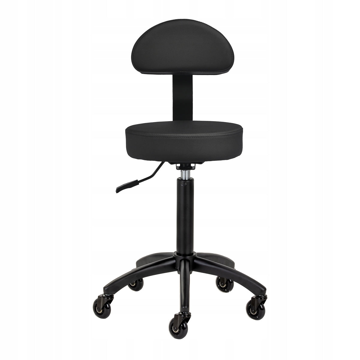 Hairdresser stool Gabbiano D026 black Upholstery material other