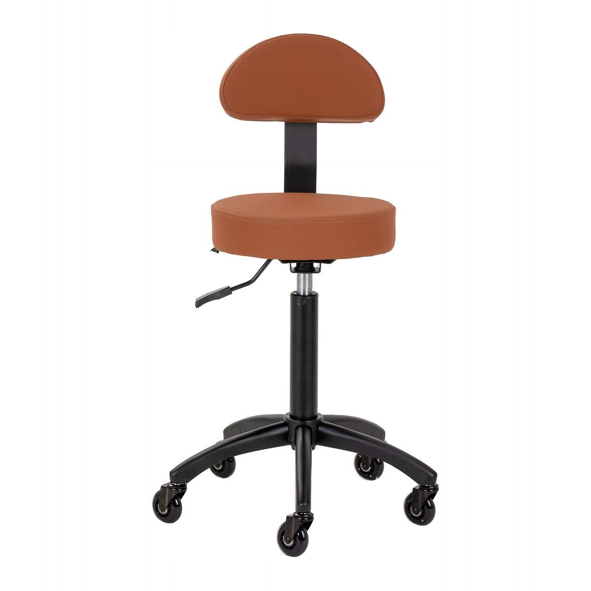 Hairdresser stool Gabbiano D026 brown Upholstery material other