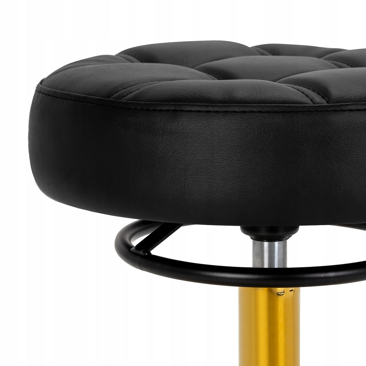 Hairdresser stool Gabbiano D054G black and gold Brand Gabbiano