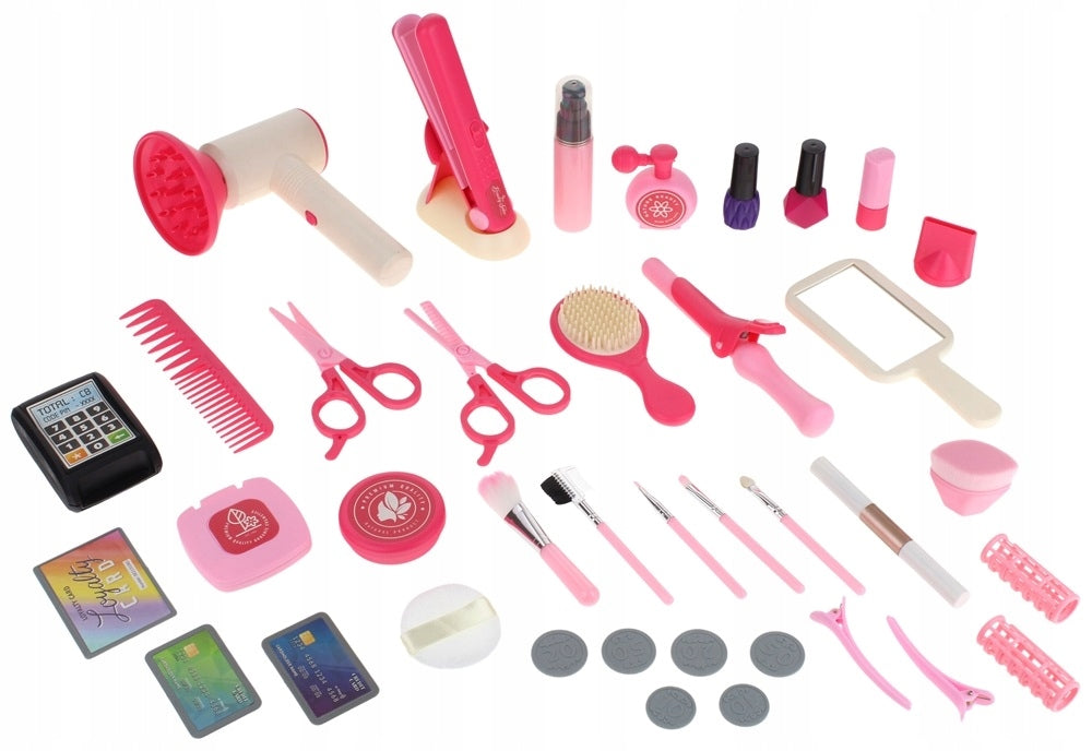 Hairdressing Set for Children Small Hairdresser Barber Suitcase Dryer Packaging status original