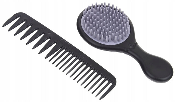 Hairdressing Set for Kids Small Hairdresser Barber Dryer Mirror Comb Packaging status original