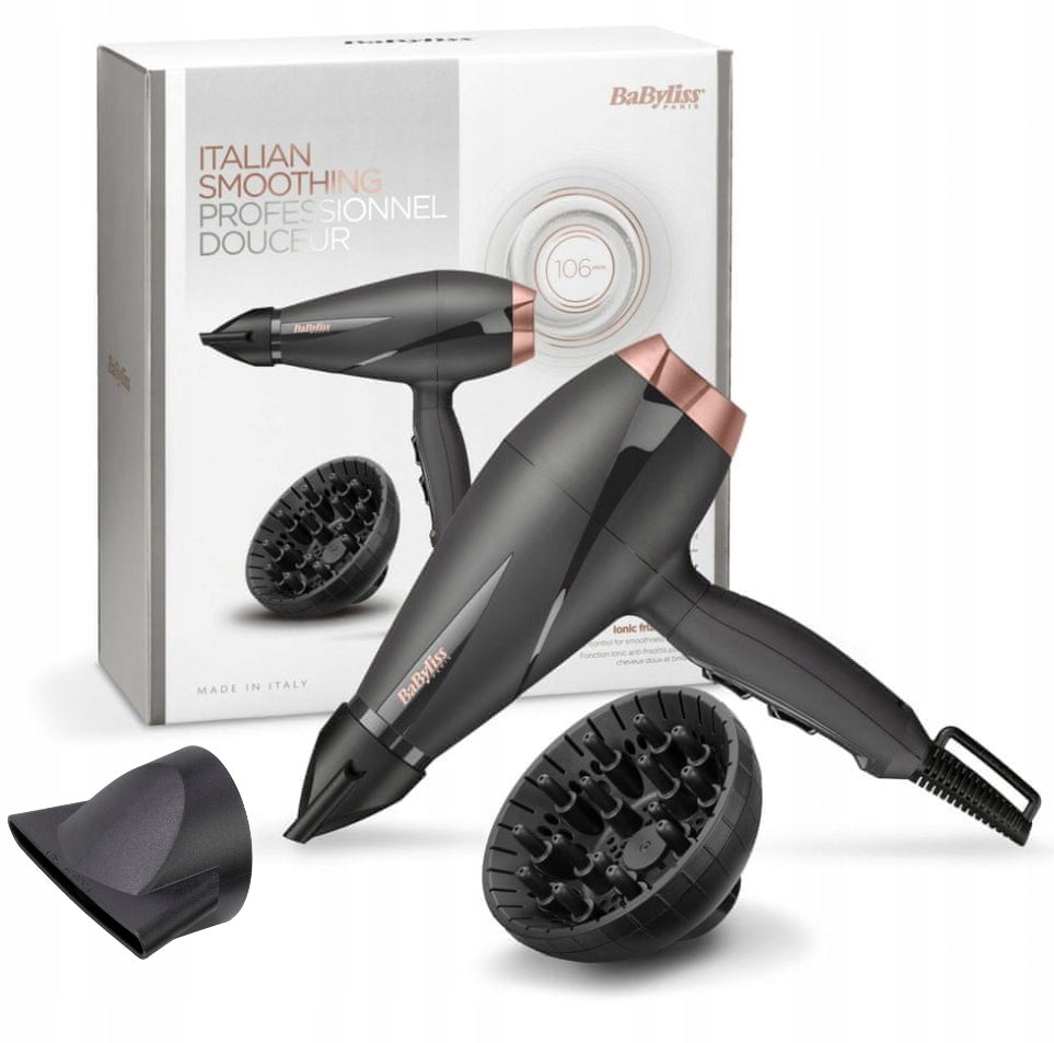 Hairdryer BaByliss Smooth Pro 6709DE 2100W ionization AC motor