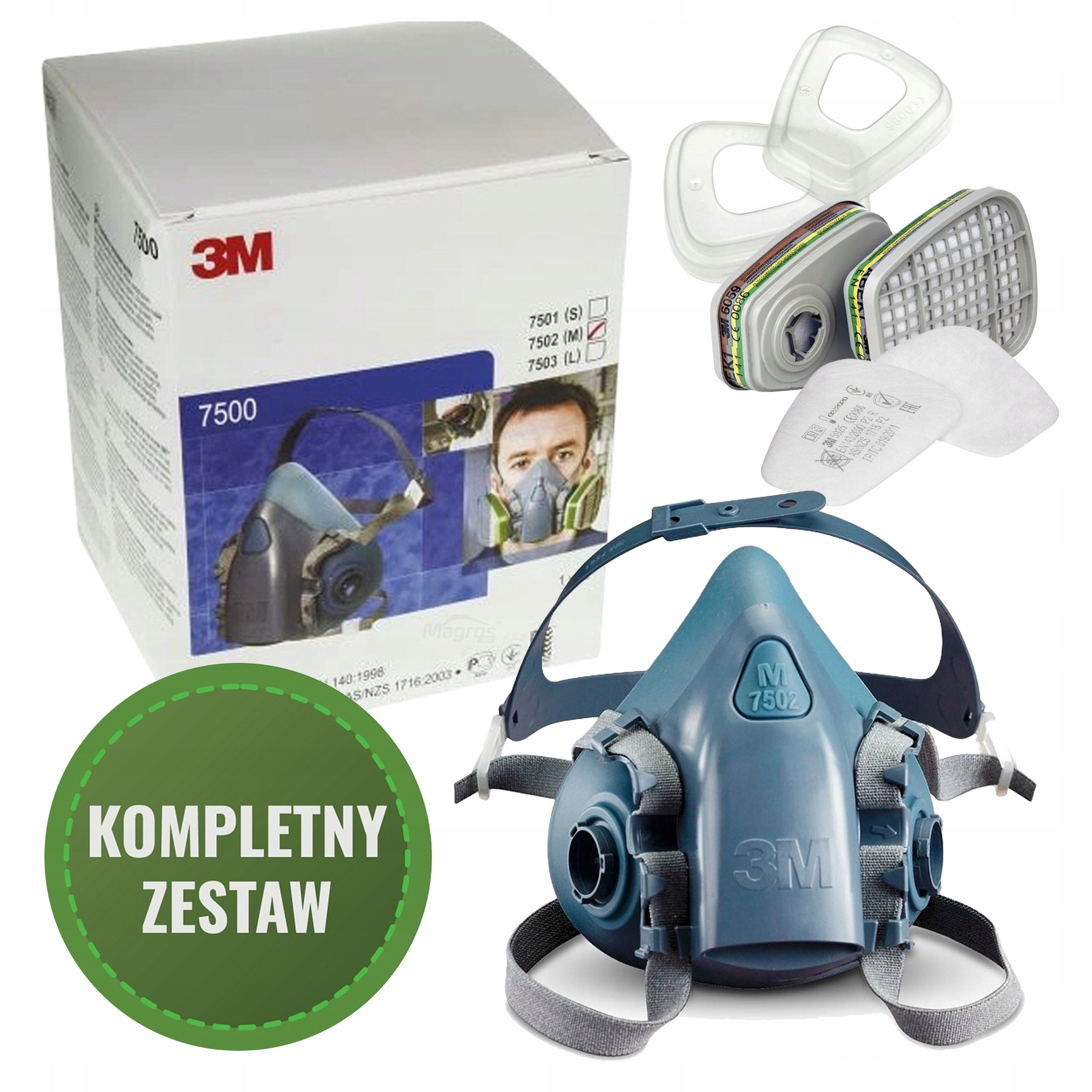 Half Mask Chemical Mask 3M 7503 for Sprays for Pesticides Poland 3M