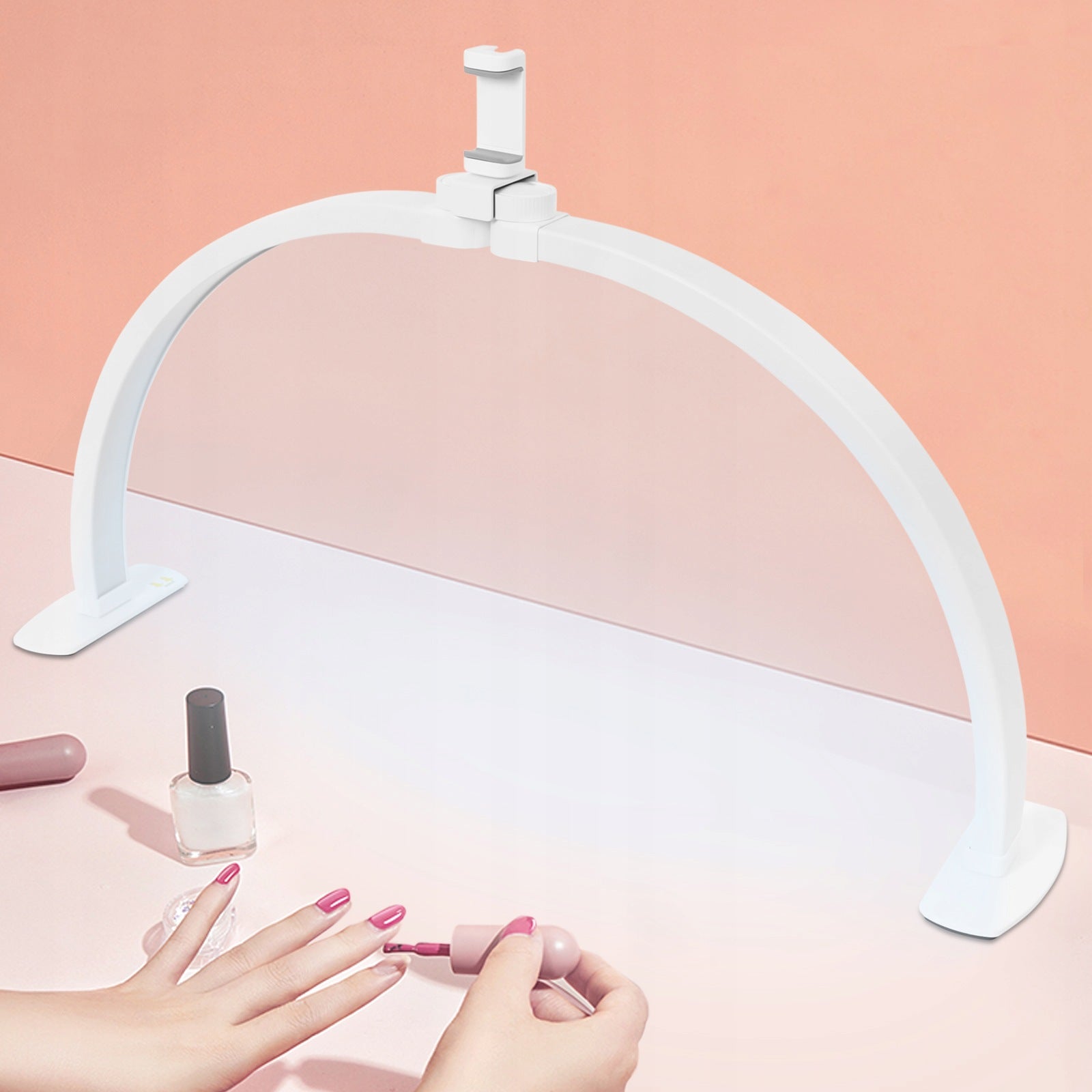 Half Moon Lamp for Nail Desk Eyelash Lamp 3 Color Temps 10 Dimmable Levels Packaging status original