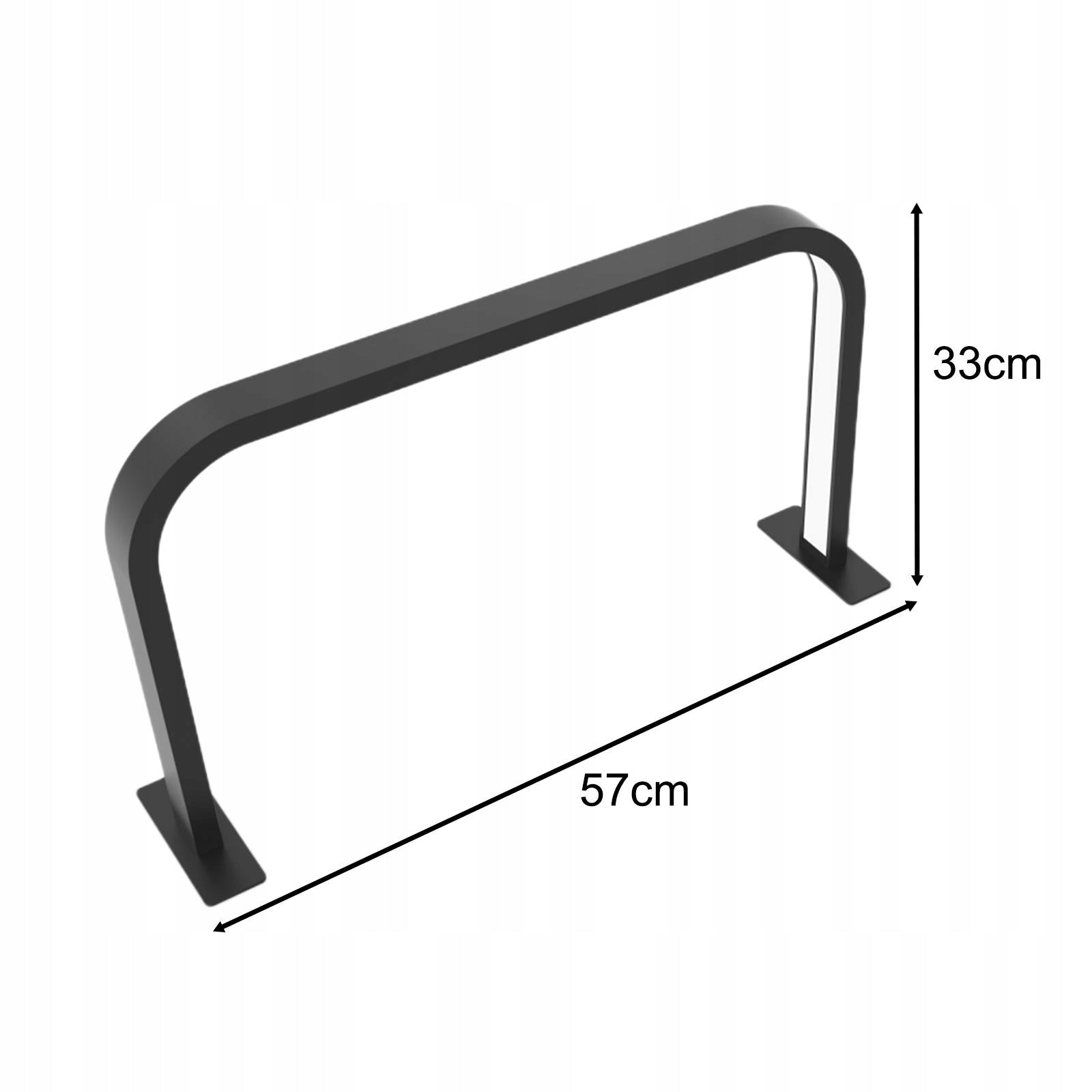Half Moon Light for Nail Desk 13in Dimmable Brightness Professional black Medical device no
