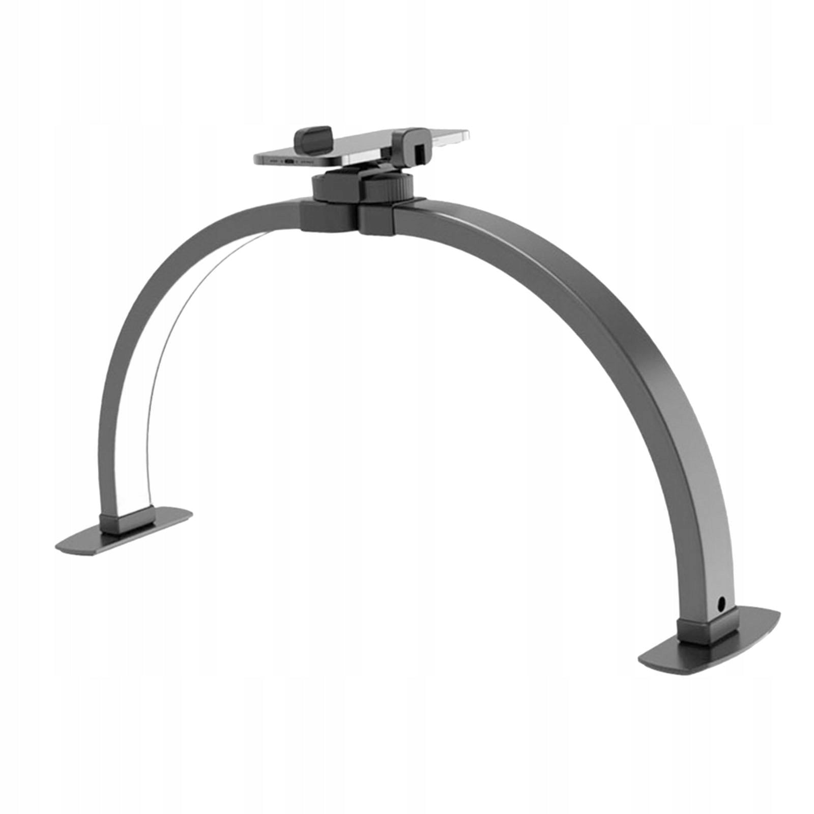 Half Moon Light for Nail Desk with Phone Holder Professional Desk Black Color other