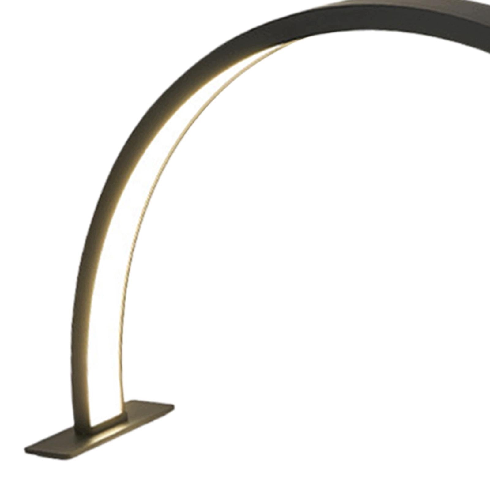 Half Moon Nail Desk Lamp LED Nail Tech Lamp Lash Light LED Manicure Black Medical device no