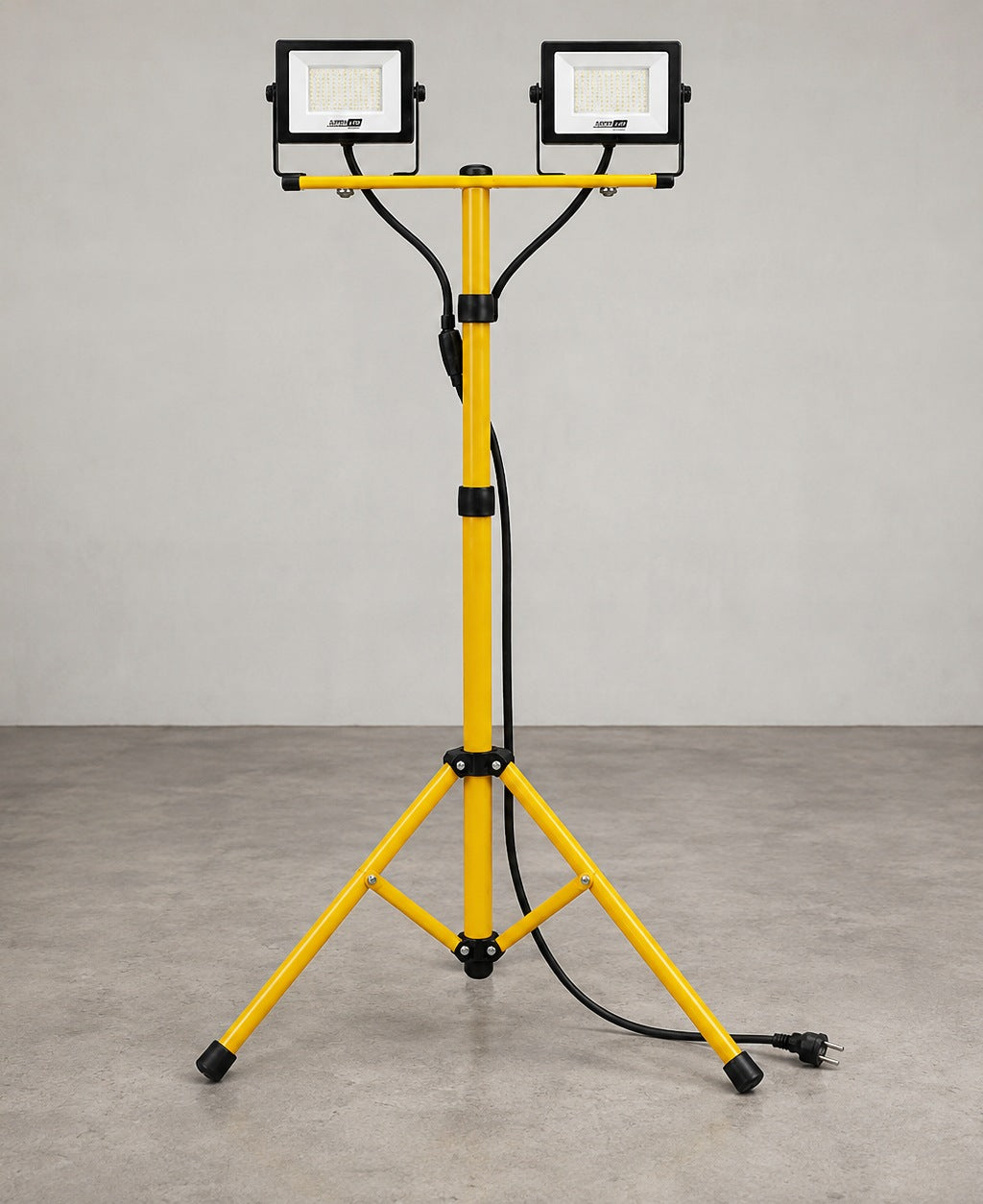Halogen LED Construction Tripod Floodlight 2x 50W 9000lm Connected Kit Packaging status original
