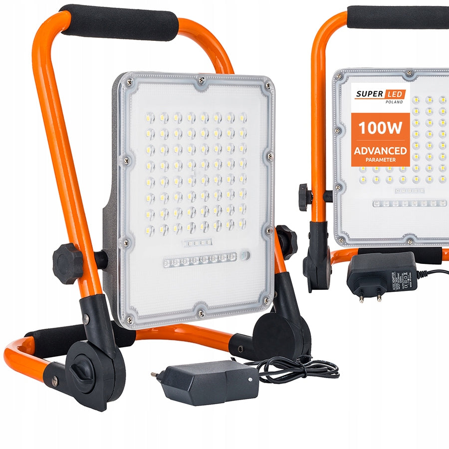 Halogen LED Construction Working 30W Floodlight Portable Battery Rated power 30 W