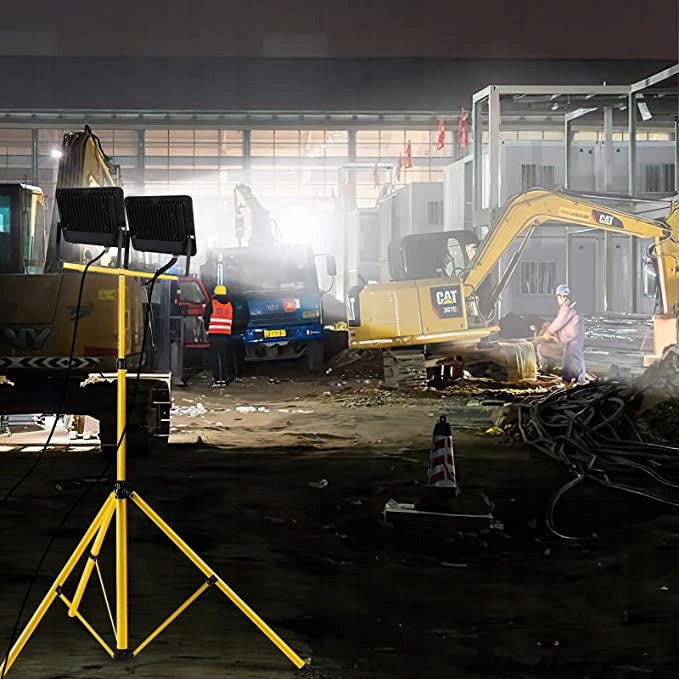 Halogen LED Floodlight 2x 100W + Construction Tripod 200W For Garage Renovation Manufacturer code Halogen Naświetlacz LED 2x 100W