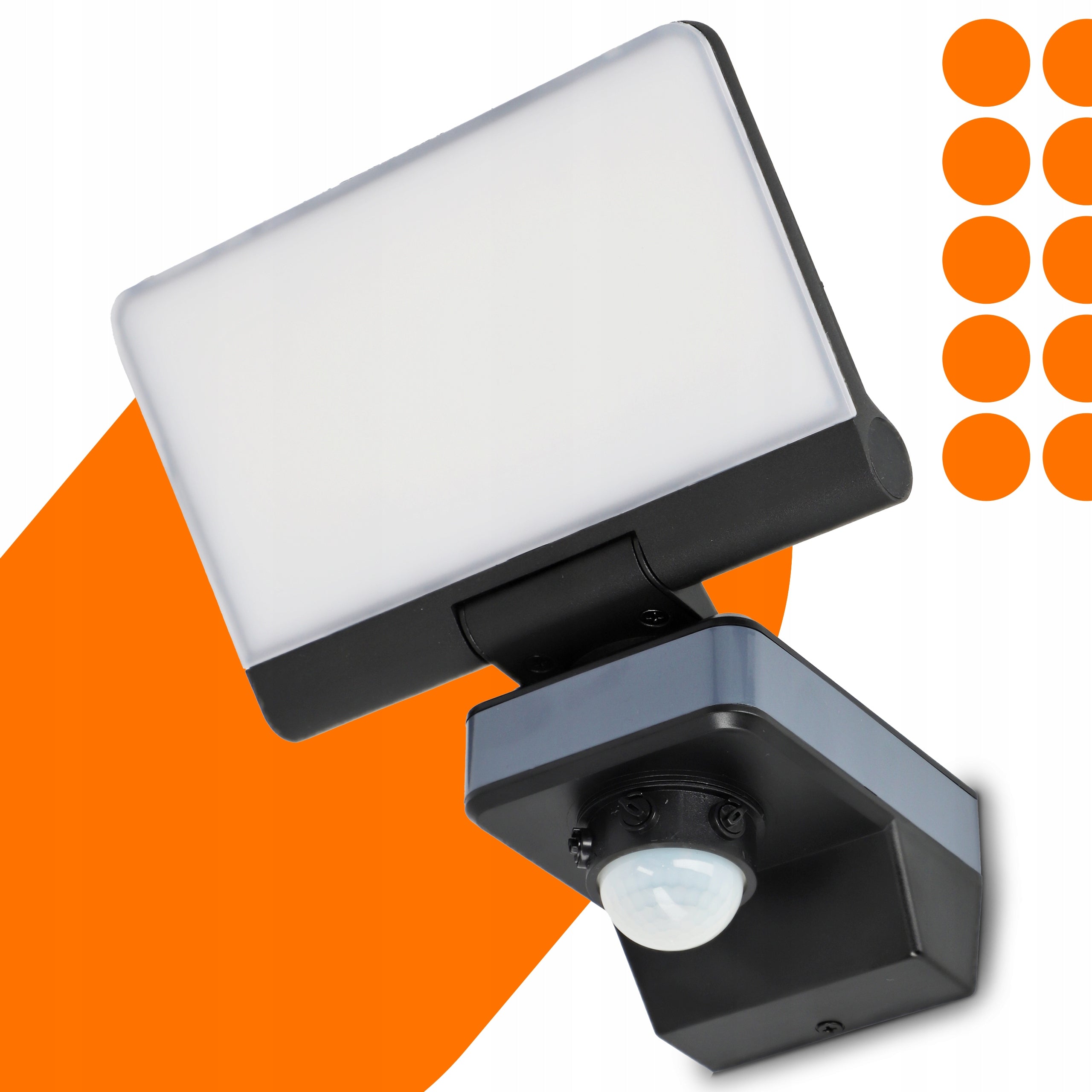 Halogen LED Floodlight 44W Garden Facade Lamp with Motion Sensor Light color white neutral