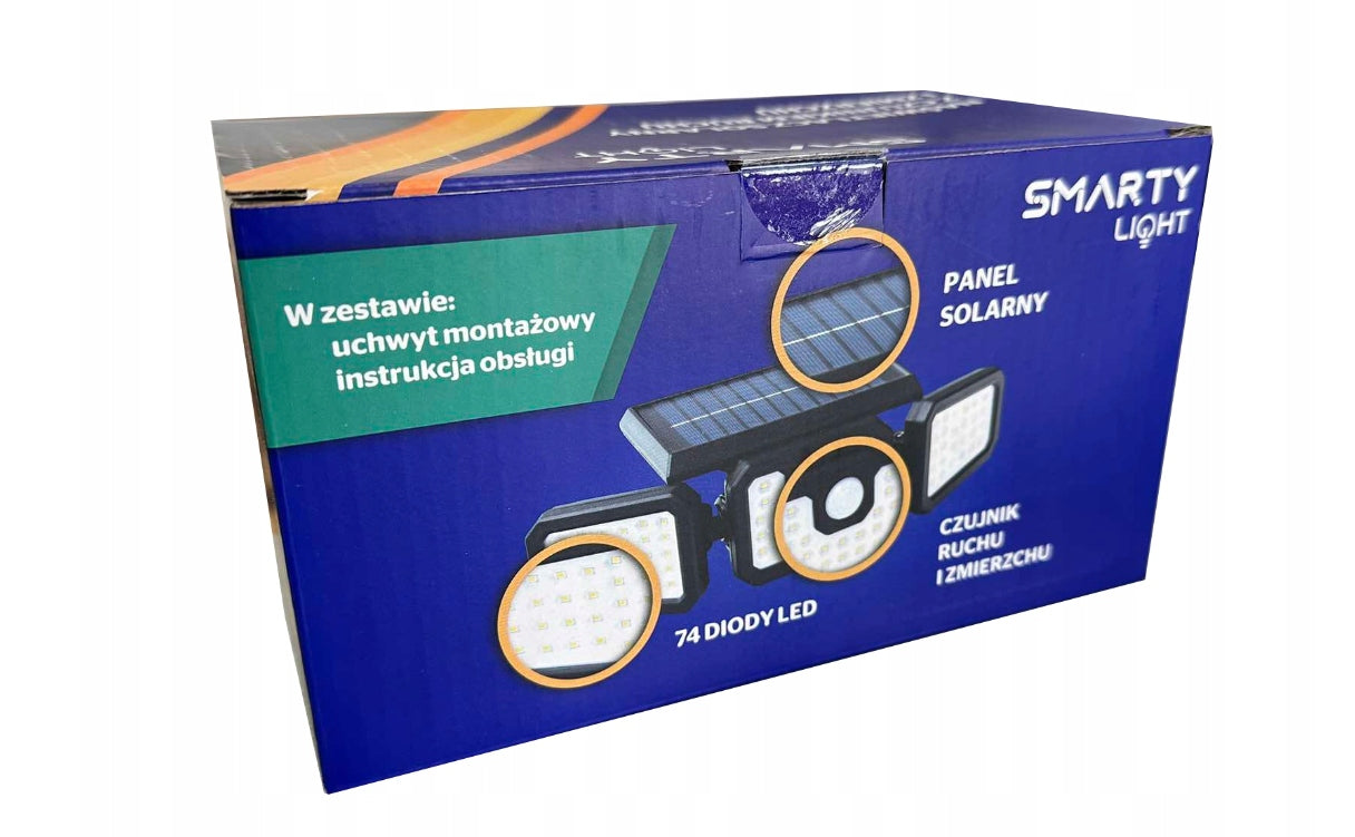 Halogen cold solar spotlight with motion and dusk sensor 420 lm 15W Manufacturer code OZ-2448
