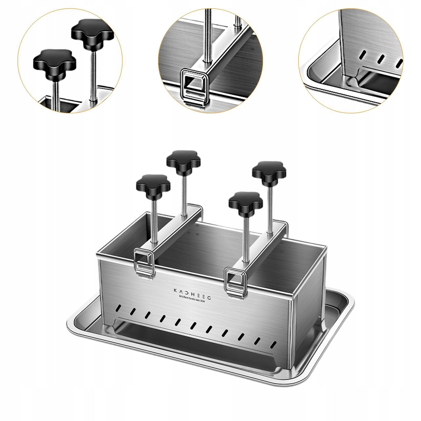Ham Meat Pressing Tool Box Kitchen Cooking Lunch Meat Pressing for 1kg Brand no brand