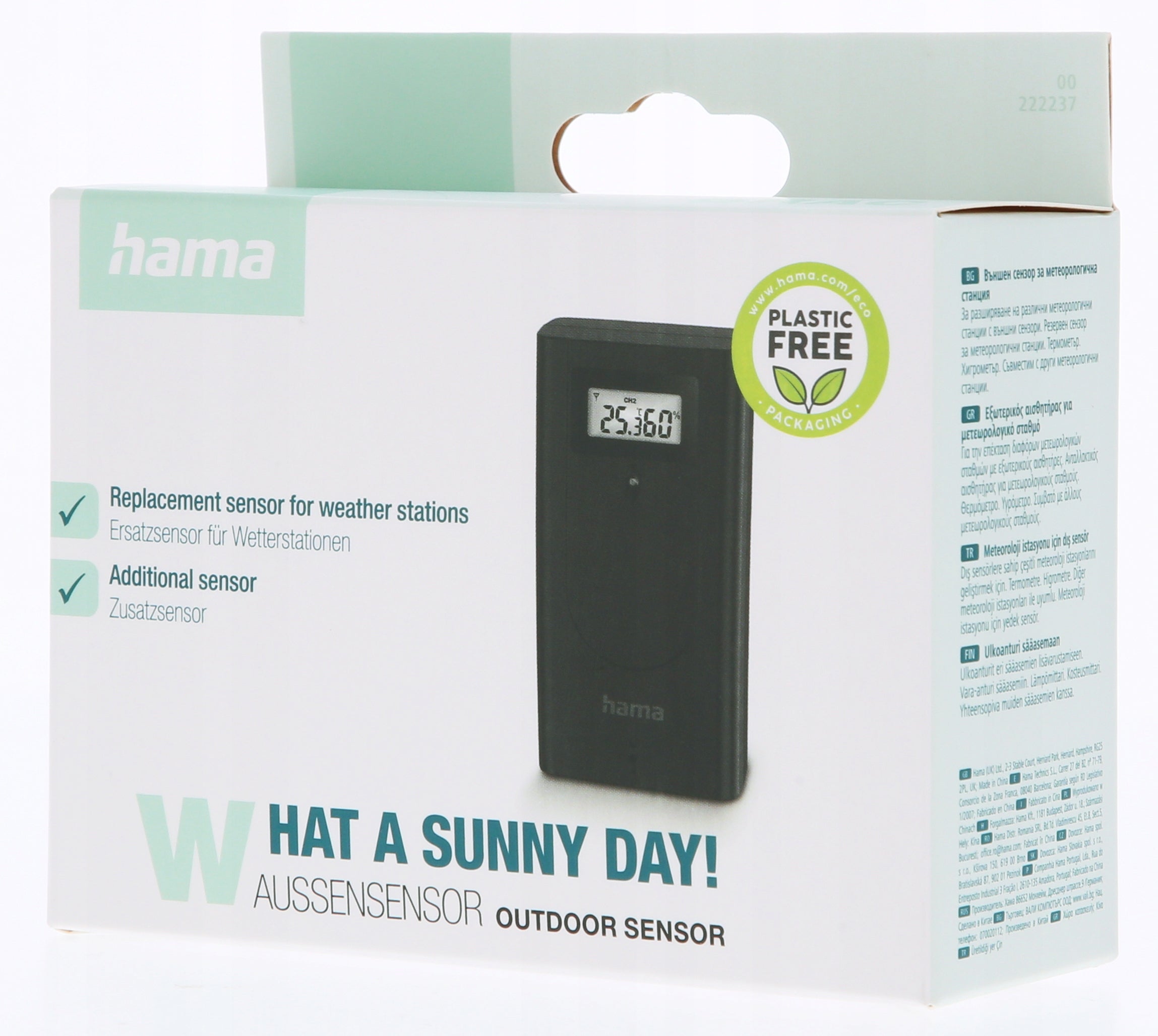 Hama EXTERNAL BRAC SENSOR FOR WEATHER STATION Manufacturer code 222237