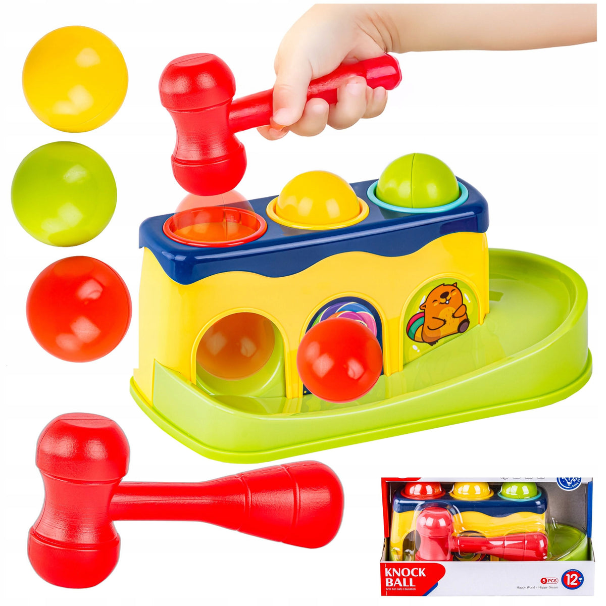 Hammer Beater EDUCATIONAL ARCADE TOY for Kids Game HAMMERING BALL