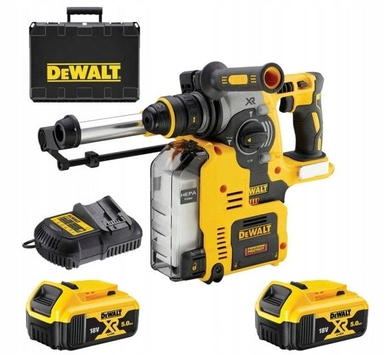 Hammer drill with suction DEWALT SDS plus 2x5aH cordless DCH275P2-QW