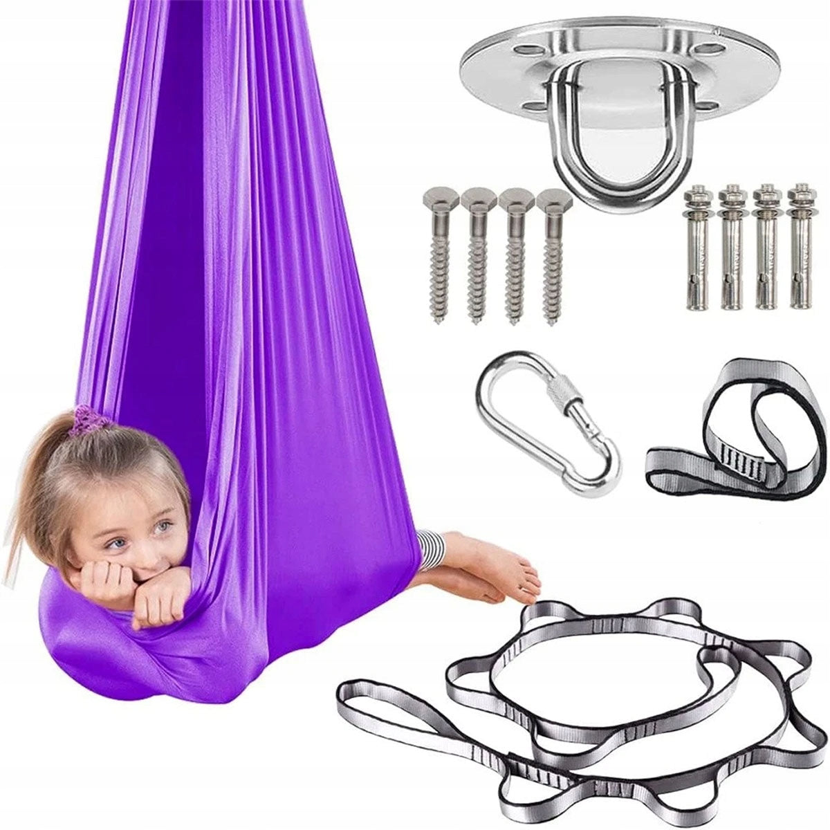 Hammock - Acrobatic Sling for Children ,1.5*2.8M sensory swing hammock