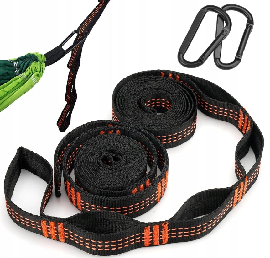 Hammock Attachment Kit Tree Straps Up to 250kg for Heavy Loads