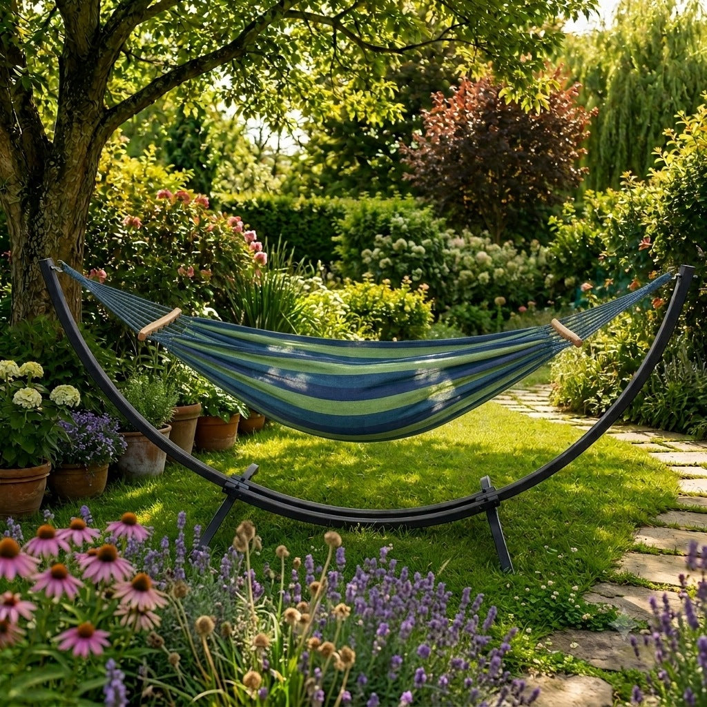 Hammock with Garden Frame Metal Stand for Double Hammock 200kg Manufacturer code 1900