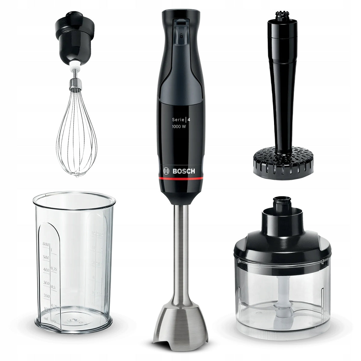 Hand Blender Bosch MSM4B623 1000W Shredder Tip for Puree Powerful