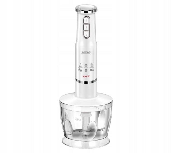 Hand Blender MPM MBL-43 600W Shredder Whipping Tip Packaging status original
